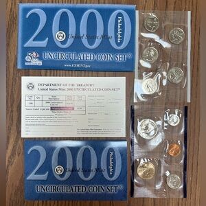 2000 Uncirculated Philadelphia mint coin set
